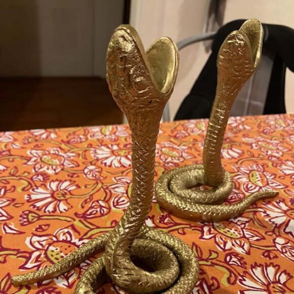 Studio McGee Snake Taper Candle Holders--Two-- Aluminum GoldThreshold - Target - Picture 4 of 4